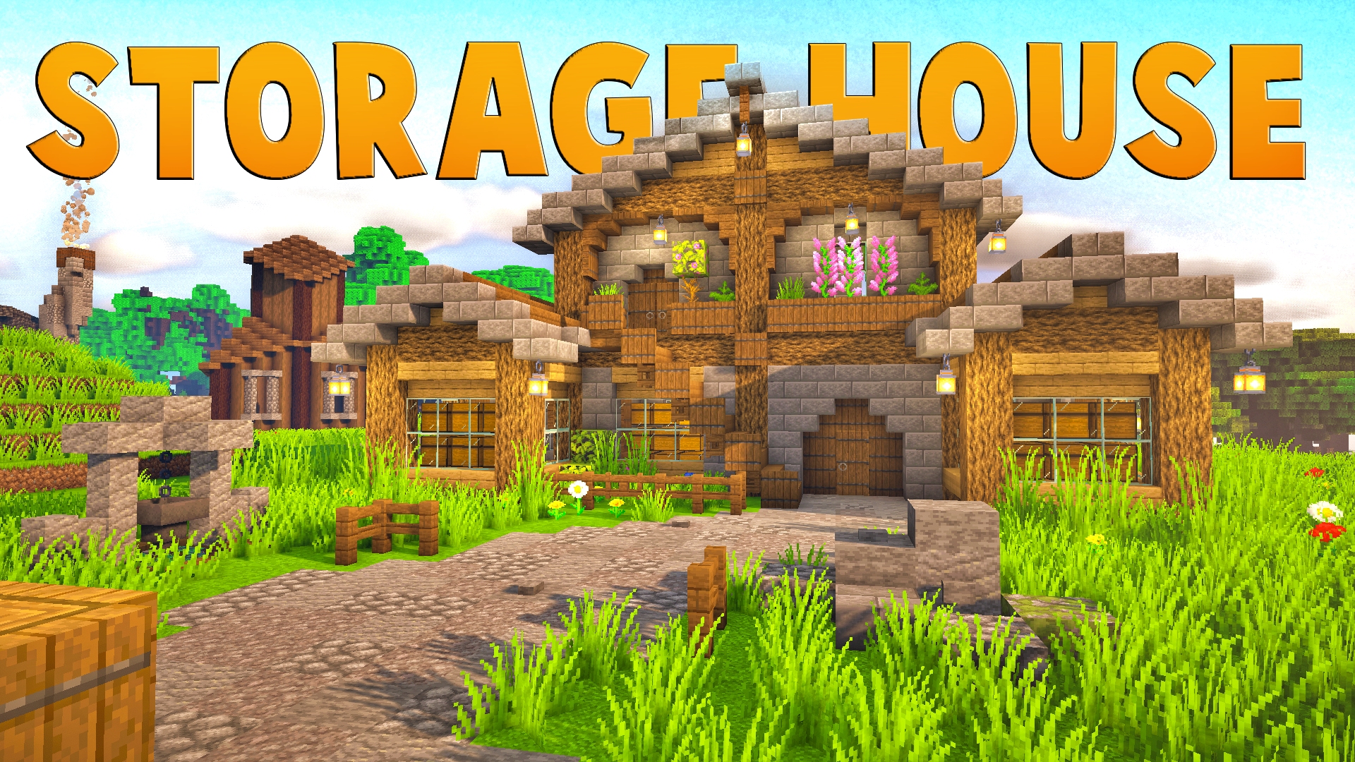 Minecract The Ultimate Storage House Medieval Build! schematic (litematic)